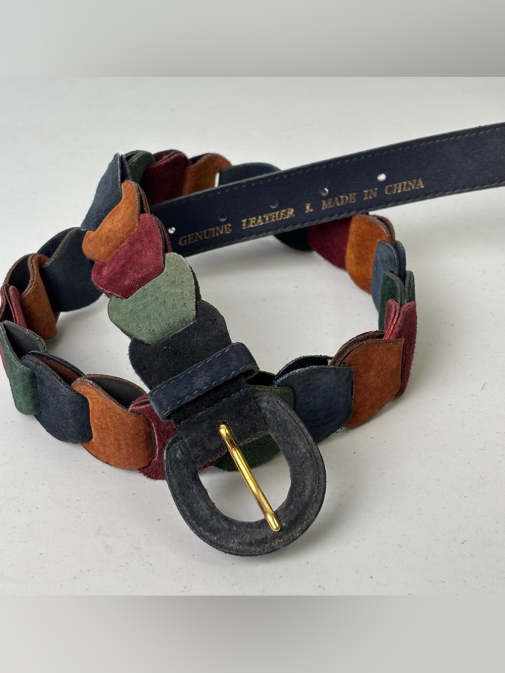 Belt Multicolored Suede